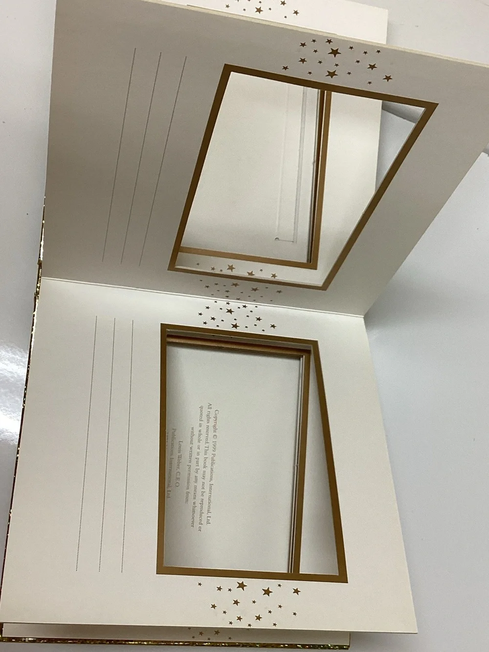 Gold Holographic Photo Journal - Shimmering Keepsake